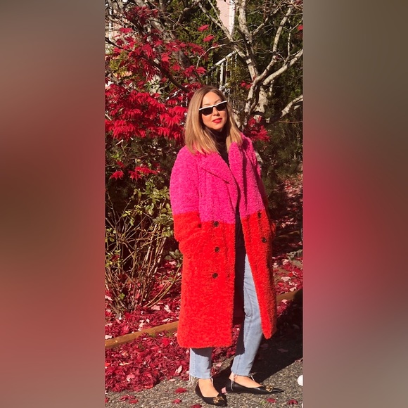 Teddy Jacket - red & pink - Picture 4 of 6